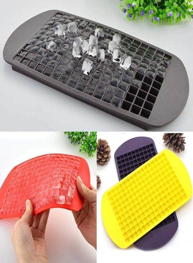 Topinon Silicone 160 Grids Food Grade Small Ice Trays for Freezer(1 Pcs- Multi Color) - Image 4